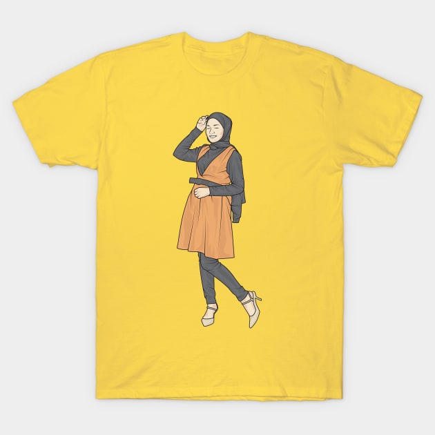 Yellow Dress T-Shirt by crissbahari